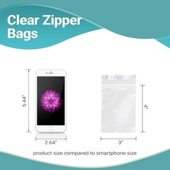 1000 Zip Lock Bags Clear 3 x 4 Ultra Thick Seal Top
