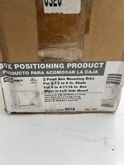 Box of 100- Hubbel 2-Point Box Mounting Bracket for Left/Right Side Stud Mount