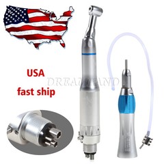 Dental Slow Low Speed Handpiece Contra Angle Straight Air Motor 2/4 Holes E-Type