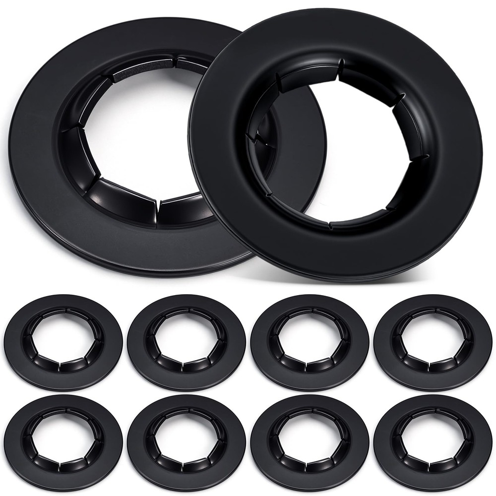 Blulu 8 Pack Push on Dolly Wheel Lock Washers Fits 1/2” 1/2”, Black
