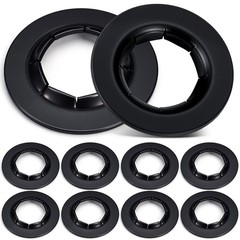 Blulu 8 Pack Push on Dolly Wheel Lock Washers Fits 1/2” 1/2”, Black