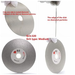 JINGLING 4″ inch 100mm Diamond Flat x x x 0.04″ (1.1mm), Silver