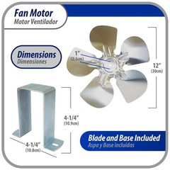 Appli Parts APFM-341E 34W refrigeration condenser and evaporator motor 115V 60Hz