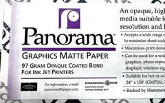 International Paper Panorama Graphics Matte Paper 36”x150′ 97 Gram Paper