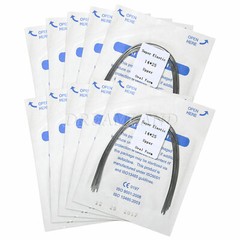 10 Packs dental Alambres de arco rectangular Niti superelásticos de ortodoncia