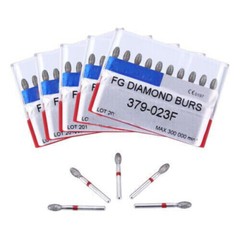 Dental Diamond Burs #379-023F/368-023F Egg Fine Cutting Gritting High Speed Grip