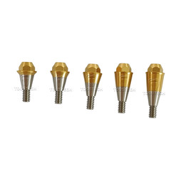 Straight multiunit abutment 0 degre made from grade 5 Eli titanium Fits Den-tium