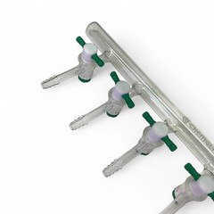 Chemglass Right-Handed 6 Port Vacuum Manifold CG-4430-02 (Best Offer!)
