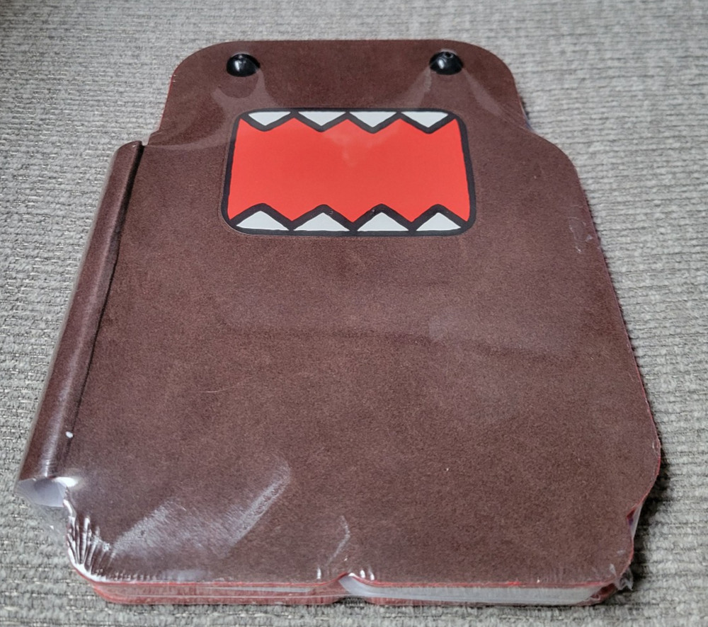 Dark Horse Brown Domo Flocked Journal Notebook Rare Retired Japan NHK Mascot