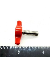 M6 Clamping Thumb Screw T Bolts with Red Butterfly Tee Wing Knob Stainless Steel