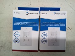 Intermatic PIR Vacancy Sensor Switch White IOS-DSIF-WHI Lot of 2