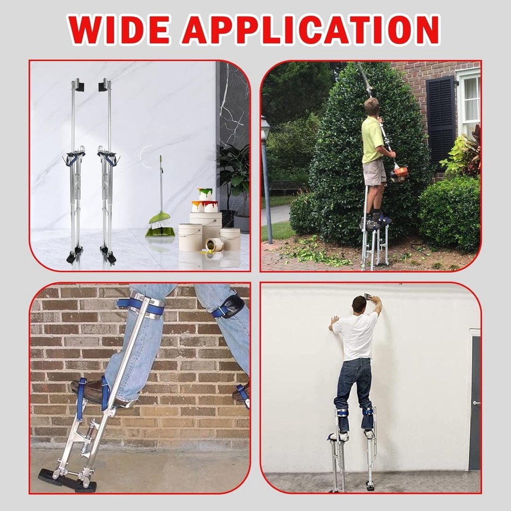 48″-64″ Adjustable Drywall Stilts Painter Walking Taping Finishing Tool