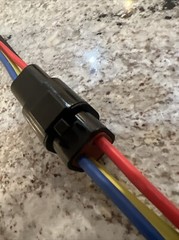 10 AWG Black Deutsch DTP 4 Pin waterproof connector Yellow Red Blue Black