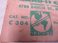 Lot of 2 Boxes of Band-It C304 100′ High Carbon Coated Steel 1/2″ Vintage