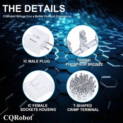 CQRobot JST PH 2.0 mm Pitch 2-Pin Electronic Computer 2P, PH-White 2P