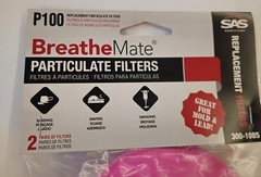 SAS Safety Breathmate P100 Replacement Particulate Filters – 2 Pairs – New