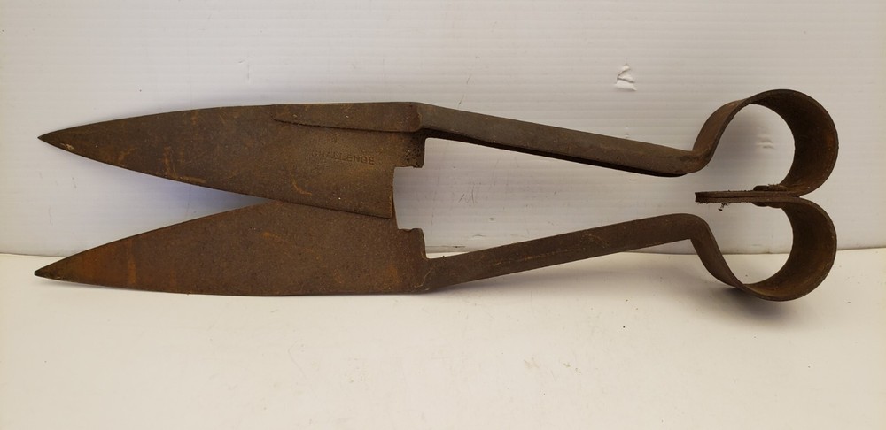 VINTAGE CHALLENGE WOOL SHEEP/LLAMA SHEARS, 12-1/2″ LONG