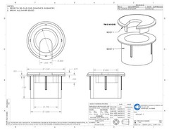 1inch CUT-HOLE SIZE White Round Wire Management Grommet with Removable Lid