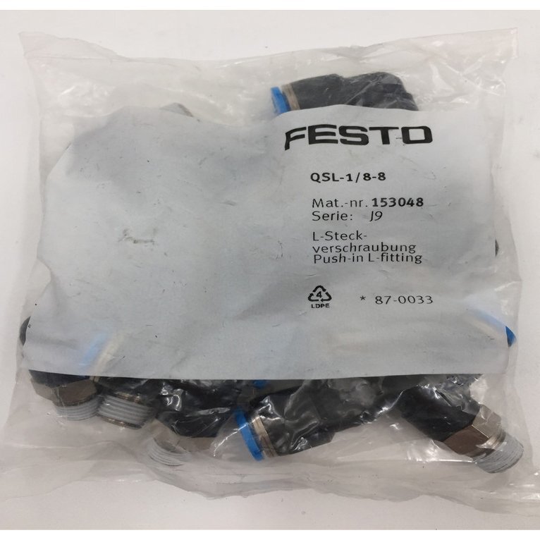 1bag/10pcs New FESTO QSL-1/8-8 153048 Screw joint Fast Shipping #US