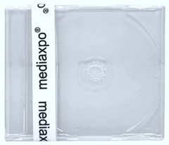 10 SLIM Import CD-5 Maxi SUPER Clear CD Jewel Cases J Card European 7.2mm 1-3 D