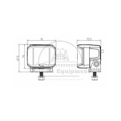 LED Work Light 46015 45960 Square 91×87.5×75.5mm IP67 Far-Reaching Illumination