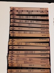 Lot Of 150 Briggs & Stratton Engine Microfiche Cards Dealer Parts Catalog Manual