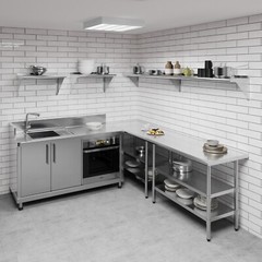 12 in. x 96 in. Stainless Steel Wall Shelf