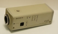 Sony HVM-200 CCD Black and White Video Camera, 22VDC, 24VAC, 7.5W