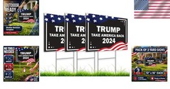 Weather-Resistant 12×16 Coroplast Yard Signs – Political Expression Set of 3