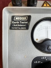 VINTAGE JAMES BIDDLE MEGGER EARTH TESTER 250220-2 NULL BALANCE
