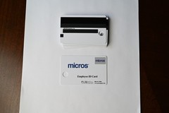 Micros Magnetic Employee Swipe ID Cards MICROS POS Systems 13 cards, unused