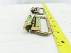 4″ Spring Folding Pull Handle Steel Brite Finish Lot Of 2