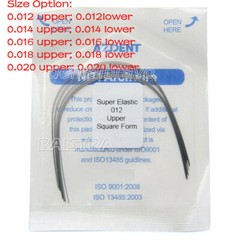 10x Dental Orthodontic Arch Wire NITI/Stainless Steel Round Ovoid/Natural/Square