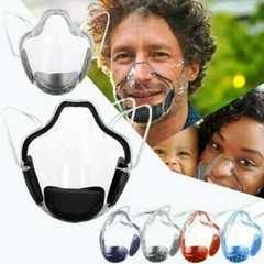 Clear Transparent Anti-fog Face Mask Shield Reusable Cover Mouth Anti-Fog+