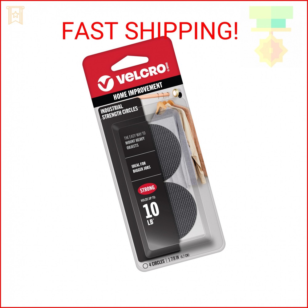 VELCRO Brand Industrial Fasteners Stick-On Adhesive | Professional Grade Heavy D
