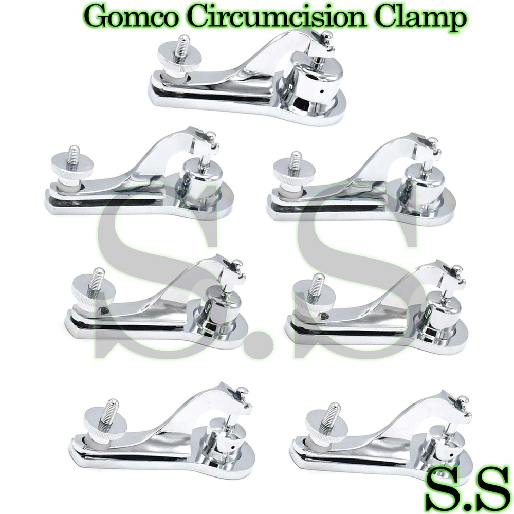 7 Pieces Gomco Circumcision Clamp 2.4 + 2.6 + 2.9 + 3.5cm Surgical Instruments