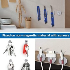 60 Pack Small Magnets Rare Earth Magnets with Countersunk Hole Matching Screw…