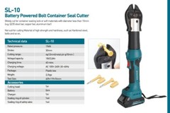 ZUPPER Battery Hydraulic Cable Cutter Brushcutter 19KN 2x Batteries