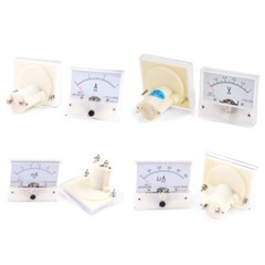 DC 1-30A 1-500mA 50-500uA 5-300V Ammeter Voltmeter Analog Panel Meter 65mmx56mm