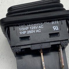 Marquardt 1932.3130-00 Black IP40 Rocker Switch DPST ON-OFF 16A 125/250V