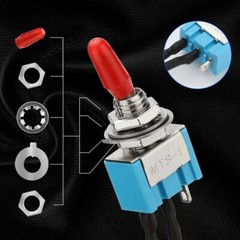 10PCS SPST Toggle Switch Pre-Wired On/Off Metal Small Automotive/Boat/Car/Truck