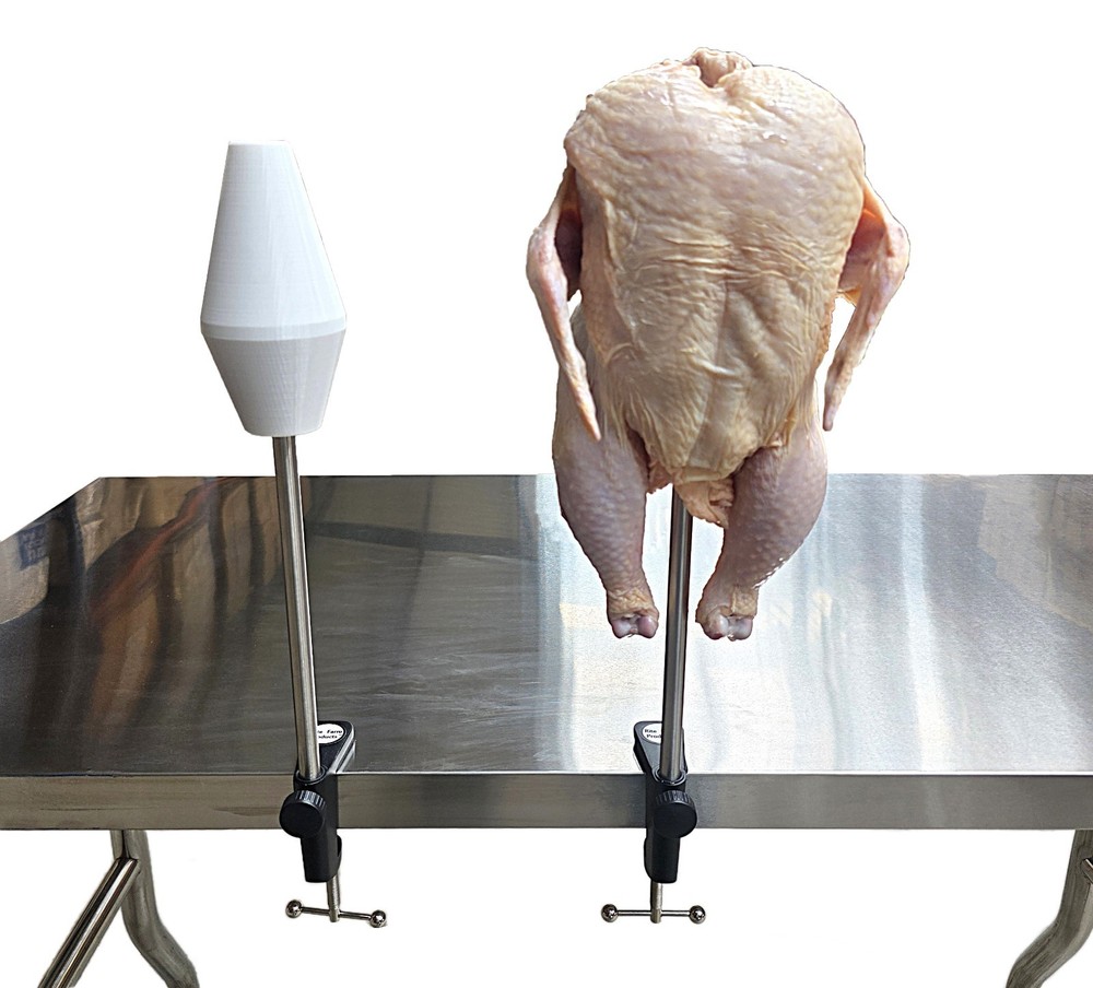 Chicken Cut Up Cone Poultry Deboning Parting Piecing Out Kill Stand Holder USA