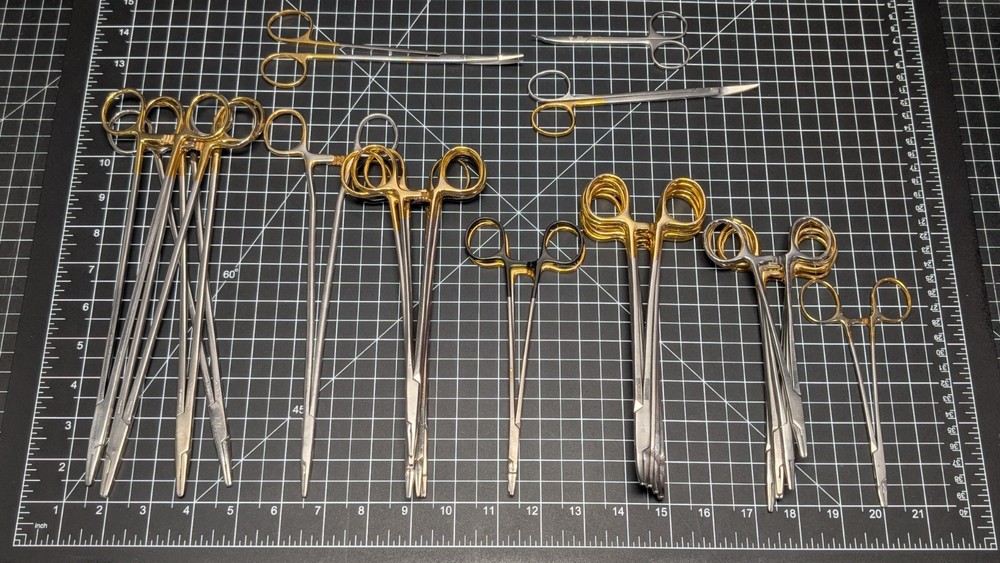 Aesculap Jarit 121-210 CARBIDE CARB-BITE Heaney Crile Needle Holders Scissors