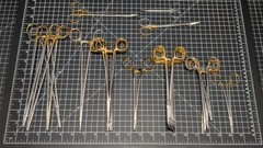 Aesculap Jarit 121-210 CARBIDE CARB-BITE Heaney Crile Needle Holders Scissors