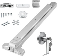 Door Push Bar Panic Exit Device, 28” Stainless Steel Commercial Emergency