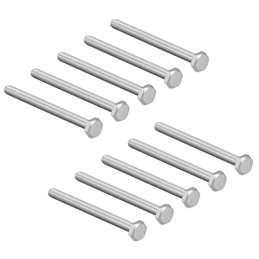M4x50mm Hex Bolts 304 Stainless Steel Hexagon Screw Bolt 10pcs