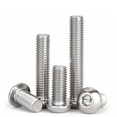 M2 M2.5 M3 M4 Hex Button Head Screws A2 Stainless Steel Allen Key Socket Bolts