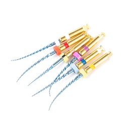 6Pcs Dental Endodontic Rotary Files X-pro Gold taper NITI Motor Tips SX-F3 25MM