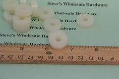 Nylon Spacer 3/4″OD 1/4″ID 1/4″ Thick Natural White Pick Your Quantity