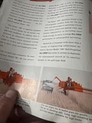Allis Chalmers Model 100 Self Propelled Harvester Illustrated Advertisement